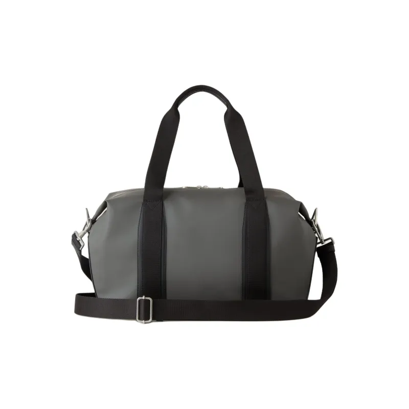 Mulberry Canvas Travel Bag Men's Dark Gray & Black-2
