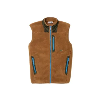 LACOSTE Vests Men Brown