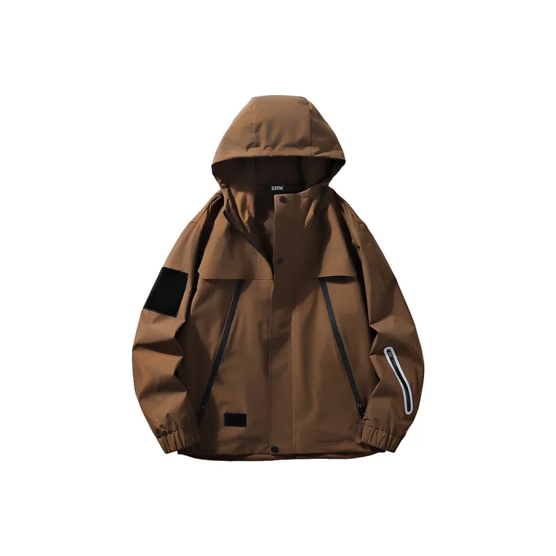 33TH Jackets Coats Unisex Rainy Blue-14