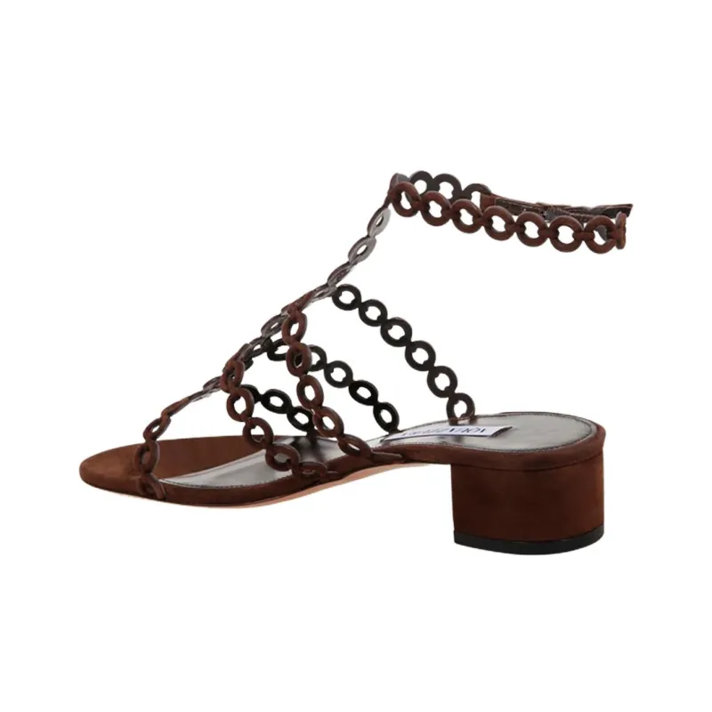 AQUAZZURA Infinity Roman Sandals 3.5cm Women's Brown-3