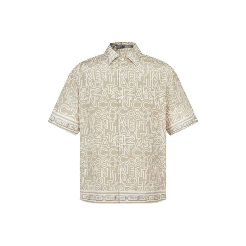 C'N'C Trend Series Shirt Unisex Brown With Print-0