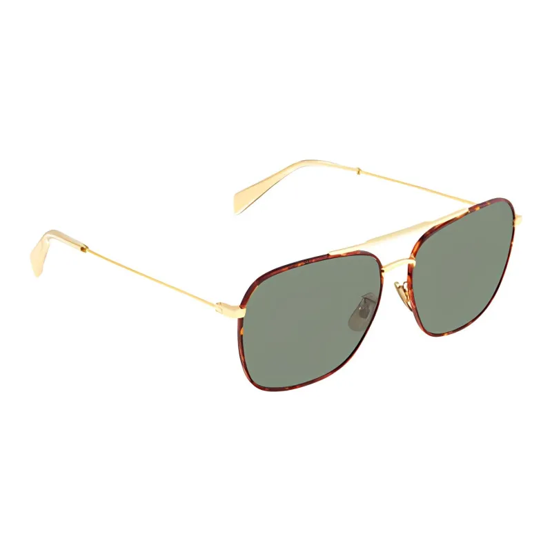 CELINE Metal Aviator Sunglasses Unisex Gold-1