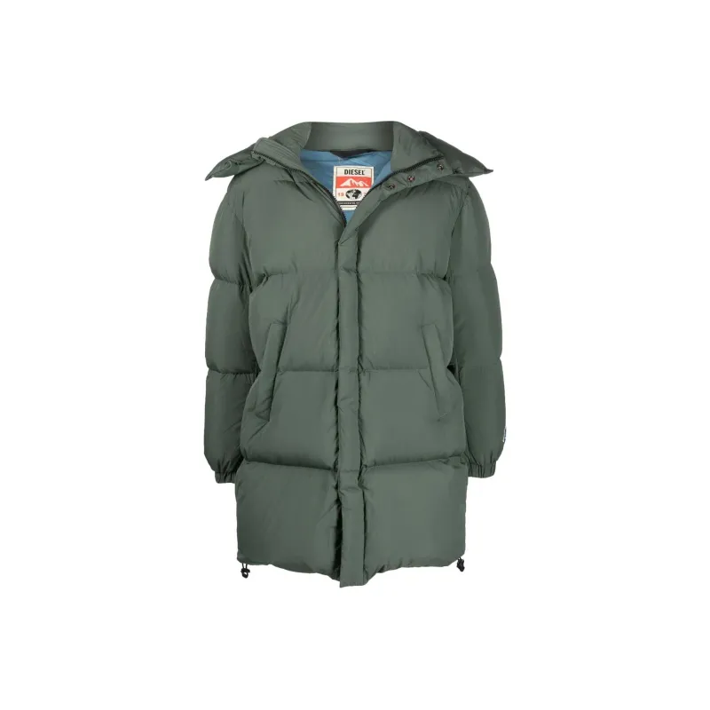 DIESEL Down Jackets Men Green-0