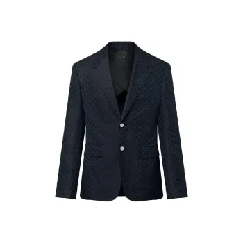 LOUIS VUITTON Single Breasted Silk And Cotton Pont Neuf Jacket