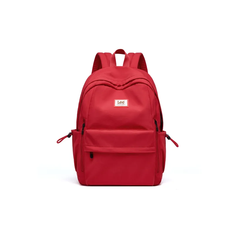 Lee Fabric Business Travel Backpack Unisex Preppy Red-1