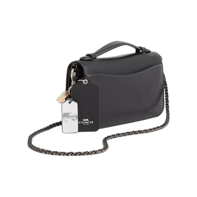 COACH Bea Calfskin Handbag, Shoulder Bag, Crossbody Bag Small Size Men's Black-1