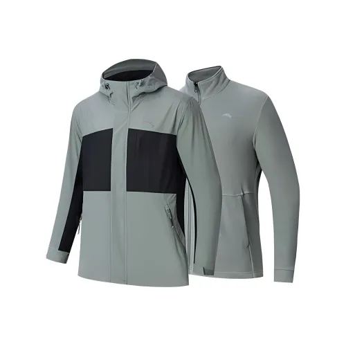 Anta Outdoor Collection Jackets Coats Men's Asphalt Gray/Basic Black