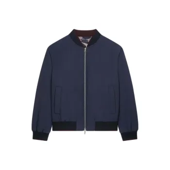 DRIES VAN NOTEN Zip Up Reversible Bomber Jacket