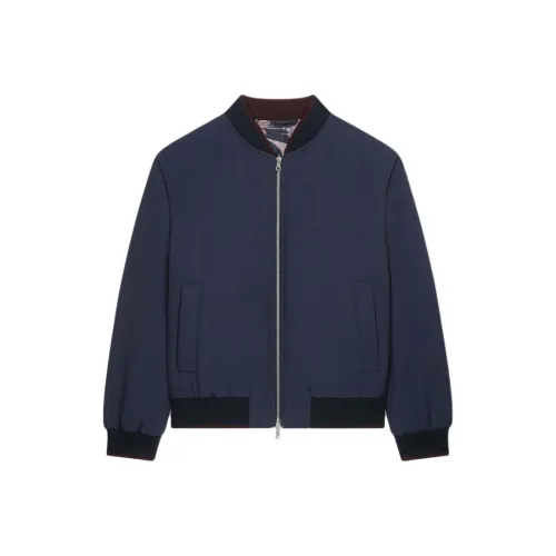DRIES VAN NOTEN Zip Up Reversible Bomber Jacket
