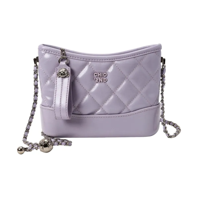 PAYOT Microfiber Synthetic Leather Hobo Bag, Crossbody Bag, Shoulder Bag Women's Purple-0