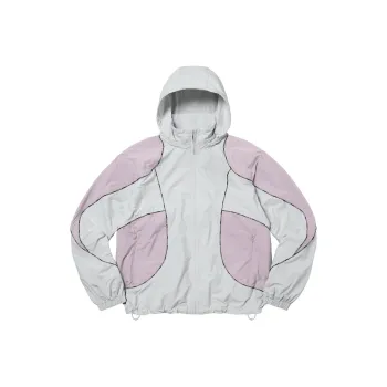 Supreme Logo Piping Hooded Track Jacket