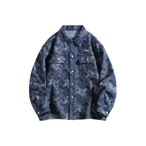 Jeep Jackets Coats Fleece-Lined Unisex Blue
