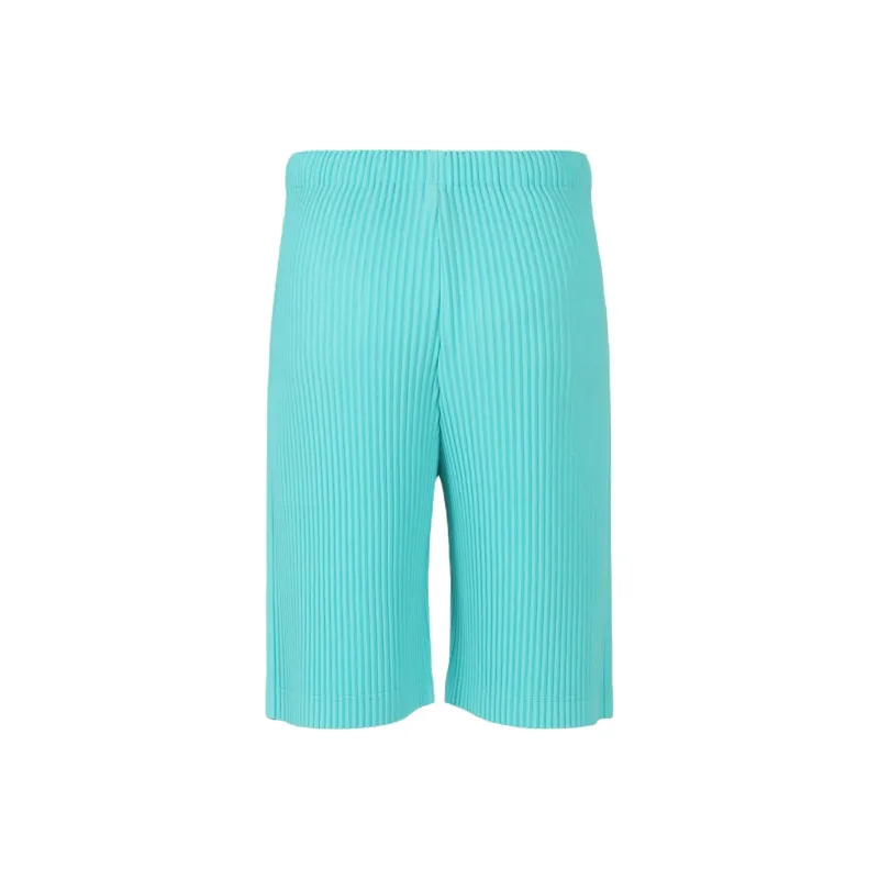 Homme Plissé Issey Miyake Casual Shorts Men's Turquoise Blue-1