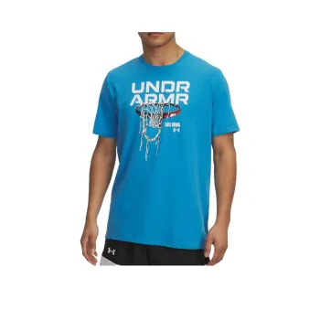 Under Armour Hoops T Shirt Men's Blue