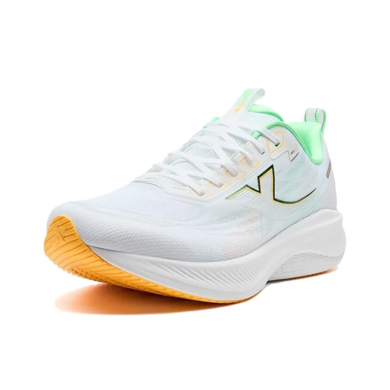 XTEP Abrasion Resistant Slip Resistant Low Top Training Running Shoes Men's White Green-1
