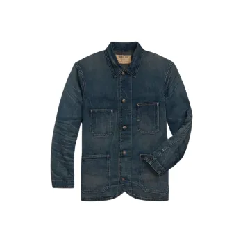Ralph Lauren Rrl Torrington Wash Denim Shirt Jacket