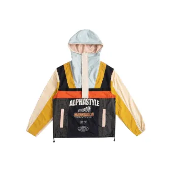 AlphaStyle Windbreaker Jacket Unisex Light Blue