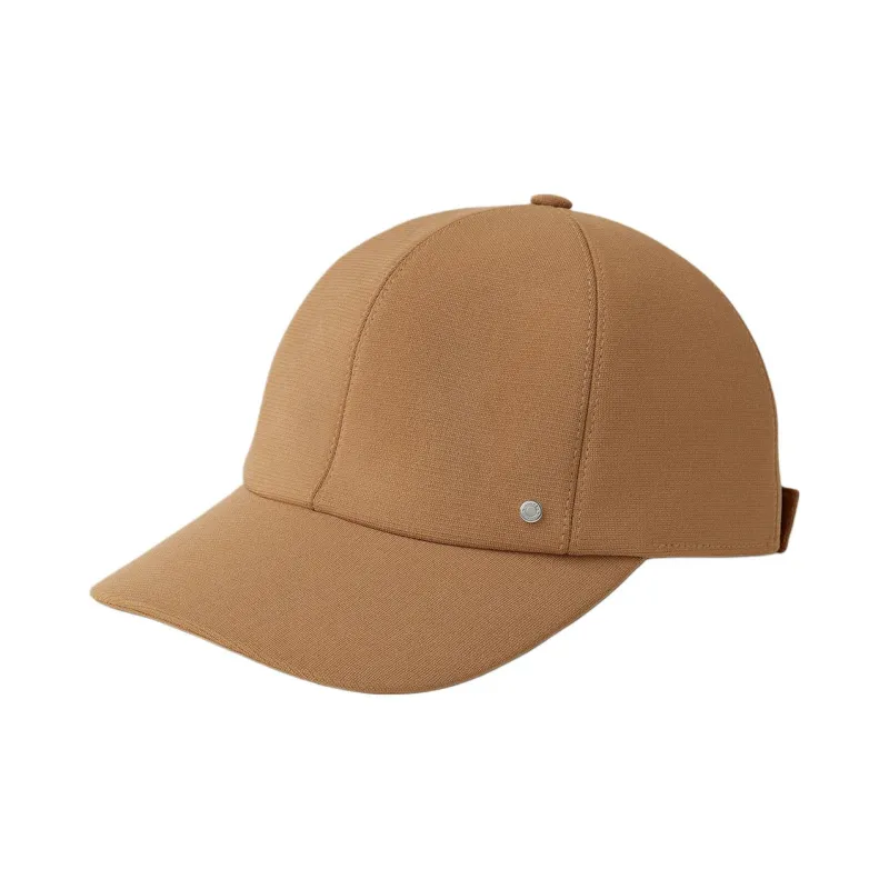 HERMES Cashmere Baseball Caps Women's Light Umber-0