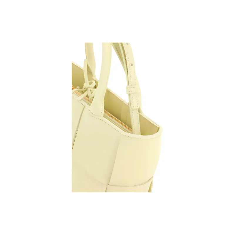 Bottega Veneta Arco Lambskin Tote Bag, Shopping Bag, Shoulder Bag, Crossbody Bag, Handbag Mini Women's Cream-2