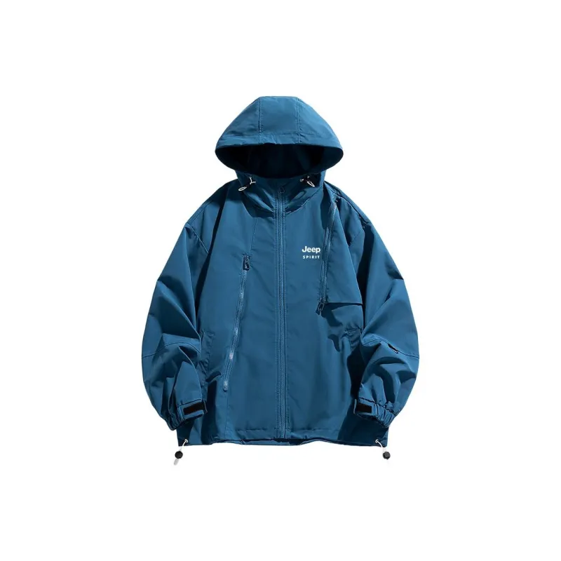 JEEP SPIRIT Waterproof And Windproof Windbreaker Jacket Unisex-2