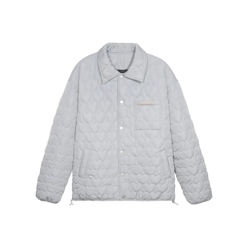 KILLWINNER Letter Stand Collar Loose Fit Thickened Puffer Jacket Unisex-5