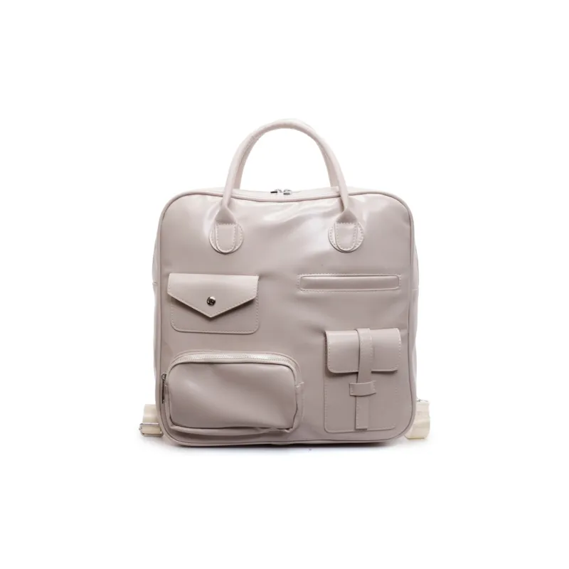Wenpercy PU Backpack Unisex Multicolor-3