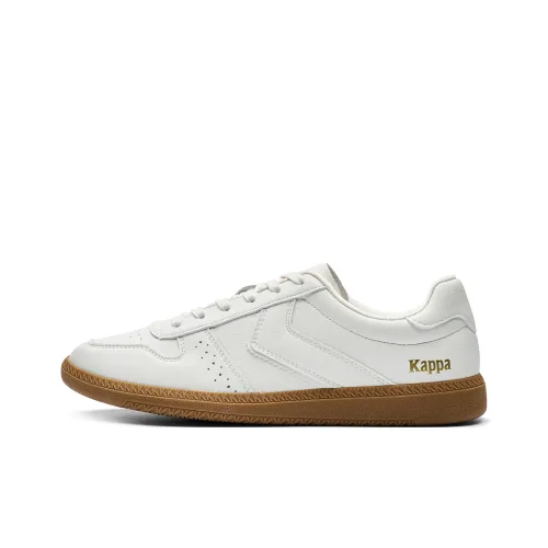 Kappa Back to Back Anti Slip Wear Resistant Low Top Skateboard Shoes Unisex White