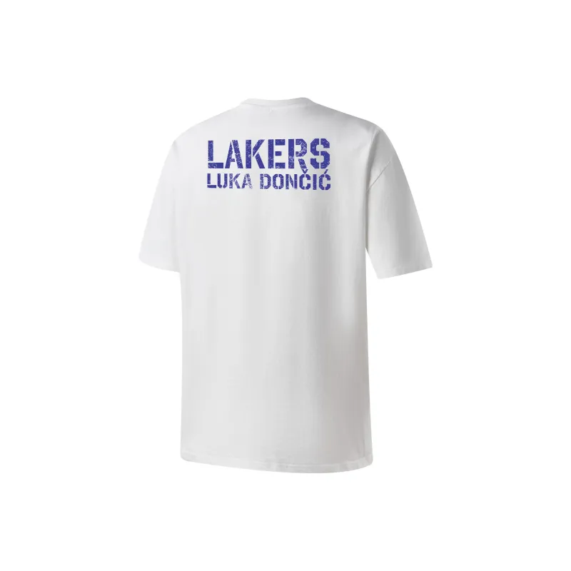 NBA Los Angeles Lakers T Shirt Unisex White-1