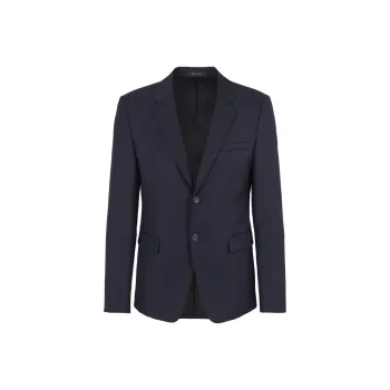 EMPORIO ARMANI Single breasted Worsted Virgin wool Jacket