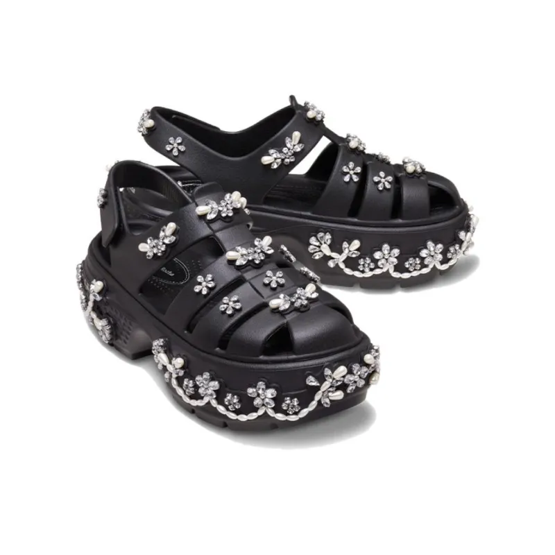 Crocs Stomp Fisherman Clog Simone Rocha Black-3