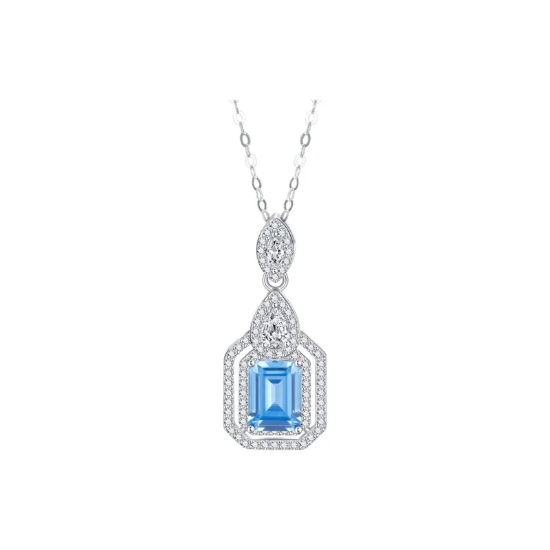 SINO GEM 925 Sterling Silver Necklaces Women's-0