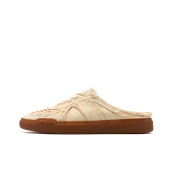 FOOT INDUSTRY Closed Toe Slippers Unisex Pearl White
