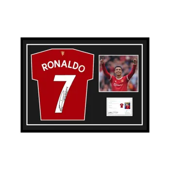 Three For Manchester United 2021 22 Season, Jersey Exquisite Mounting, Outer Frame Approx. 72x98cm
