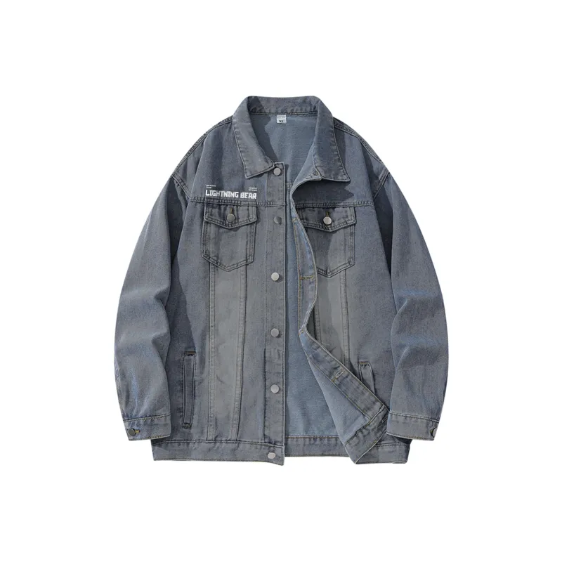 LIGHTNING BEAR Denim Jacket Unisex-5