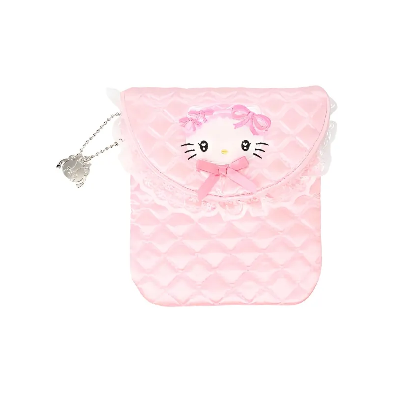 Sanrio Polyester Key Pouch Coin Purse Mini Women's Pink-0
