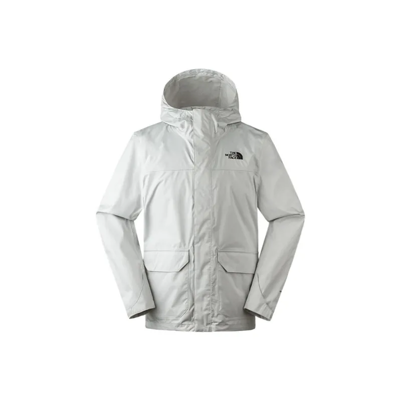THE NORTH FACE City Outdoor Collection Hiking Water Resistant Windproof Breathable Windbreaker Jacket Men's Gray-0