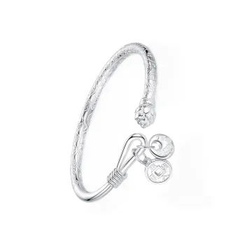 Nine Music 999 Fine Silver Bangles Unisex