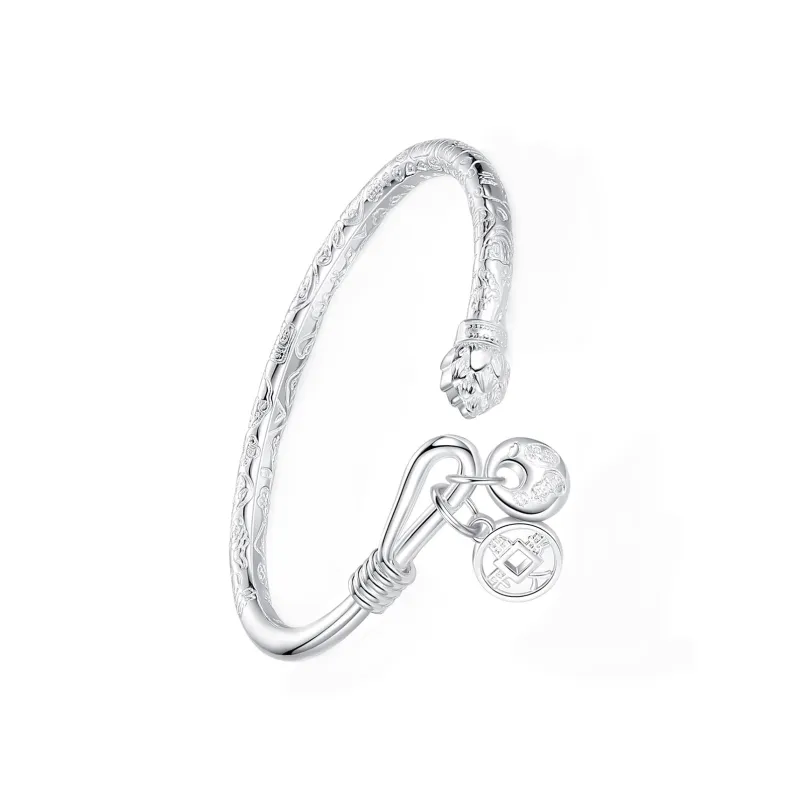 Nine Music 999 Fine Silver Bangles Unisex-0