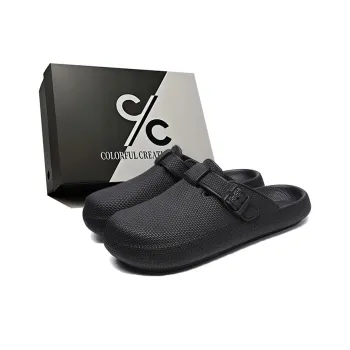 Colorful Creations EVA Quiet Odor Resistant Slip Resistant Massage Pad Closed Toe Slippers Unisex Box