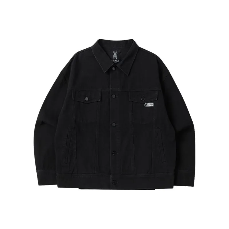 LIFEWORK HIDEAWAY FW23 Denim Jacket Unisex Black-0