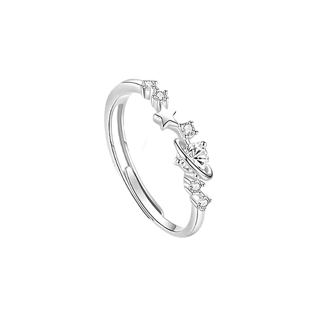 MGS 999 Fine Silver Ambient Everyday Commute Versatile Luxurious Layered Cool Premium Bestie Adjustable Opening Unisex-6