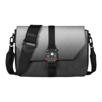 MONTBLANC Stylish 3.0 Cow Leather Messenger Bag, Shoulder Bag, Crossbody Bag Men's Cloudy Gray