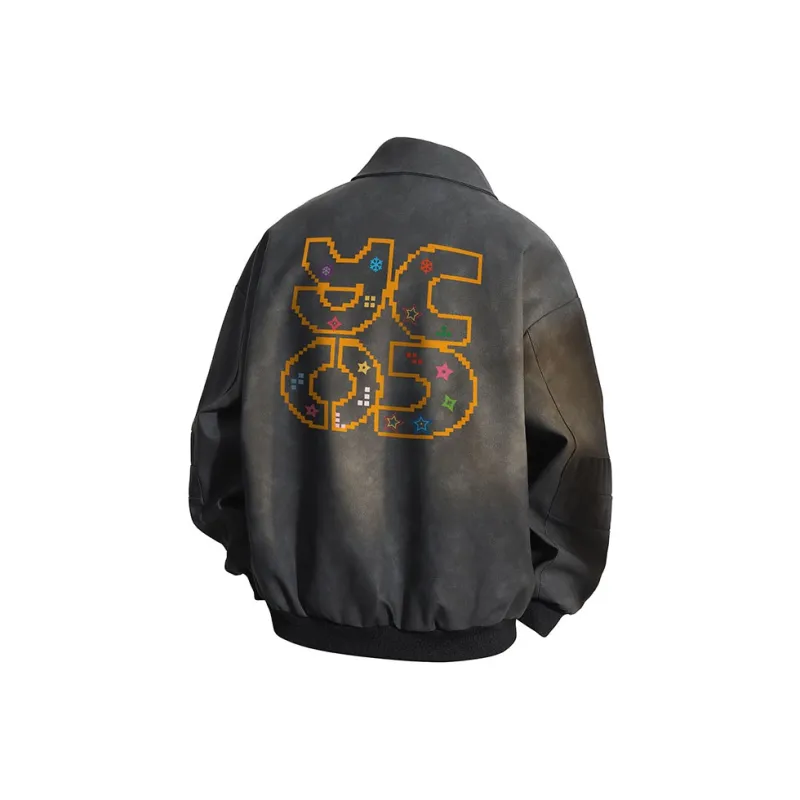 YOSICIL Leather Jacket Unisex Coffee-3