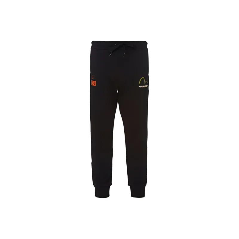 EVISU Straight Casual Pants Men's Black-1