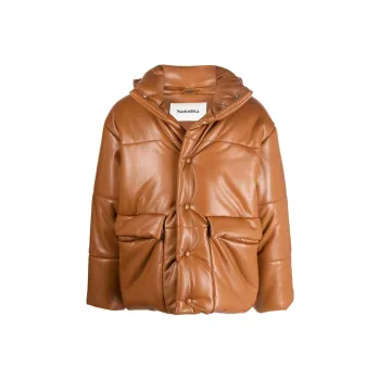 NANUSHKA Hide Faux-leather Hooded Jacket