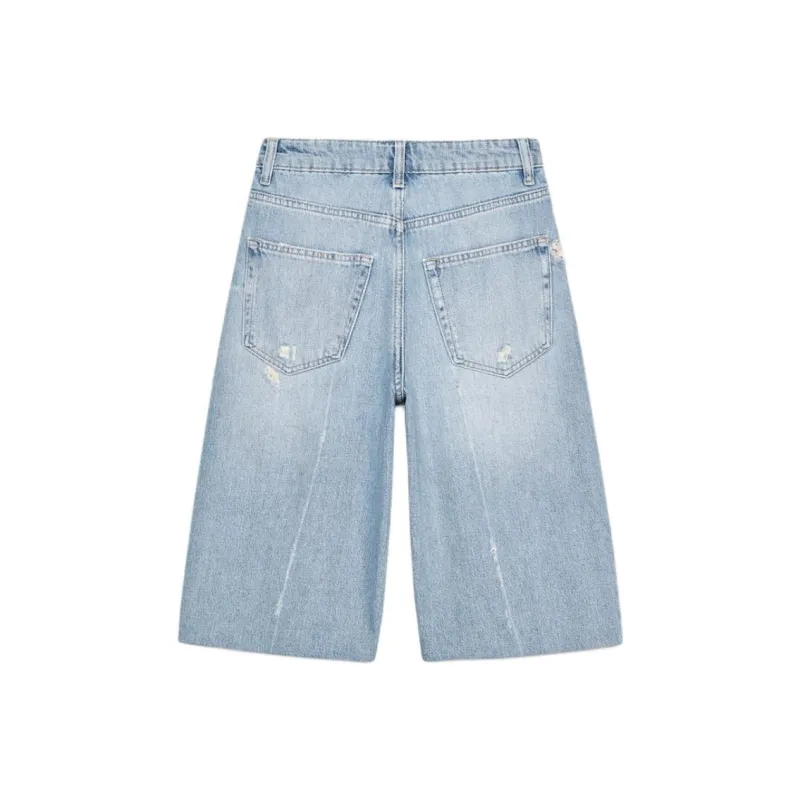 ZARA Trf Denim Shorts Women's Blue-1