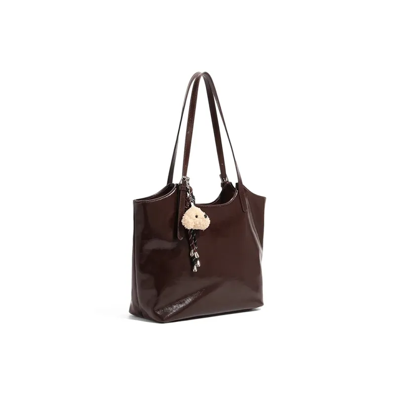 CLEVER& KETCH PU Shoulder Bag Women's Coffee-2
