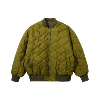 SET FUNS Puffer Jacket Unisex Mustard Green