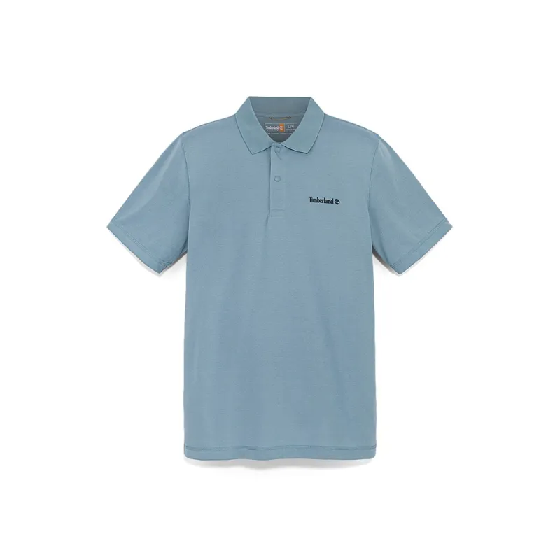Timberland Polo Shirt Men's Steel Blue-0