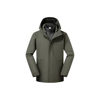 OUTDOOR PRODUCTS Windproof Wear-Resistant Warm Water-Repellent Cold-Resistant Windbreaker Jacket Men's Gray Lake Green